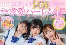 STARS-308 年轻的三巨头齐聚校园！实习老师被榨成人干！-沐风文化